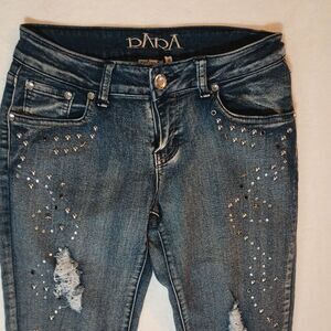 Para Women's Denim Jeans Size 7 Distressed 26X29